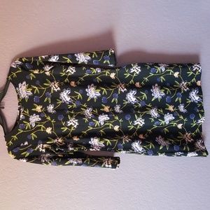 H & M Black Floral Dress